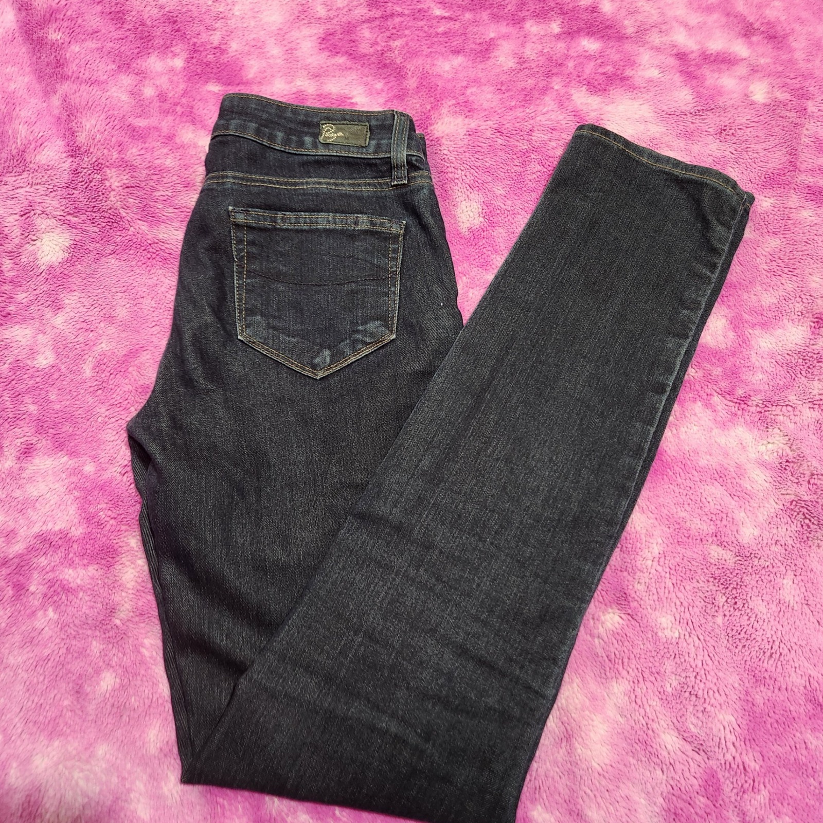 Paige Jeans Women's Skyline Dark Wash Straight Leg Jeans Size 25